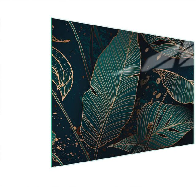 Glasschneidebrett 40x30 Blätter