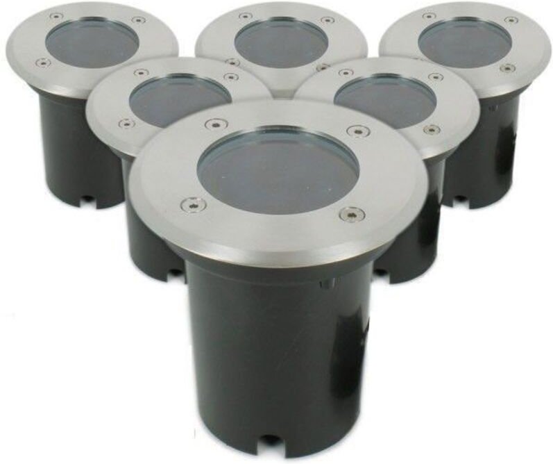 Arum Lighting - Set mit 6 Bodeneinbaustrahlern canyon edelstahl 304 GU10 IP67