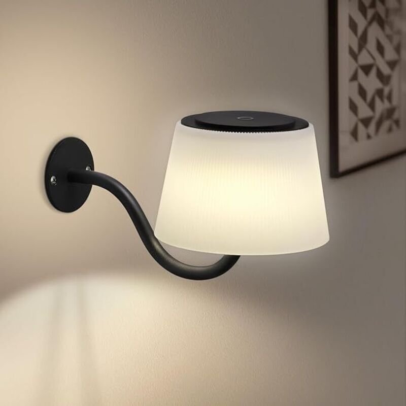 Led Wandleuchte led dimmbar mit Akku - Moderne Wandlampe kabellos (3000K-6000K), Touch Schalter, usb-c Ladung, IP44 für ...