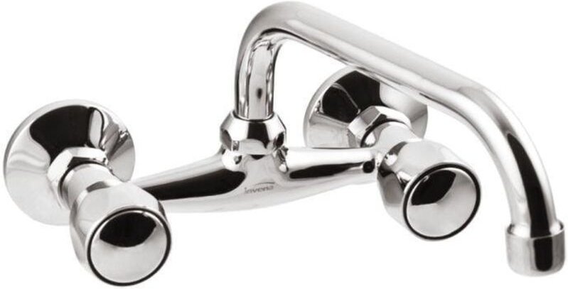 Invena Moderner Chrom-Wasserhahn mit schwenkbarem Auslauf 25 cm