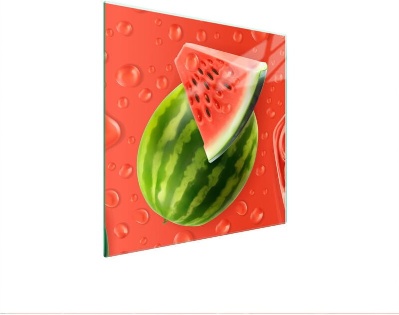 GLASSCHUTZPLATTE FÜR HERD 50x52 WASSERMELONE