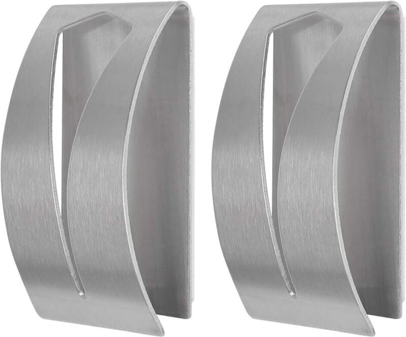 Selbstklebender Handtuchhalter, Kleiderhaken, Edelstahl, zum Aufhängen an der Wand im Badezimmer, kein Bohren erforderli...