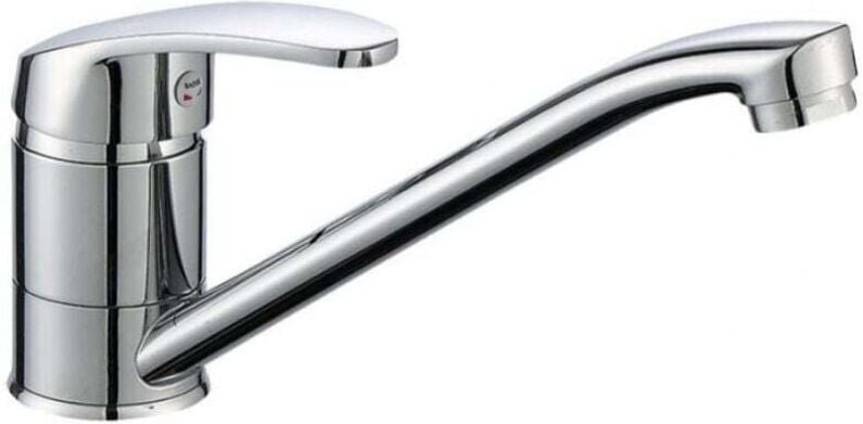 Vertikaler Küchenhahn mit langer Öffnung für Kalt- und Warmwasser, drehbares Waschbecken und Wasserhahn mit langem Hals