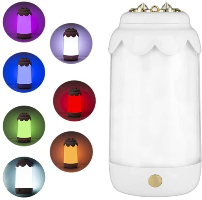 LED-Tischlampe, Nachtlicht, batteriebetrieben, neben USB-Anschluss, RGB-Farbwechsel, süße Katze, modern, für Wohnzimmer,...