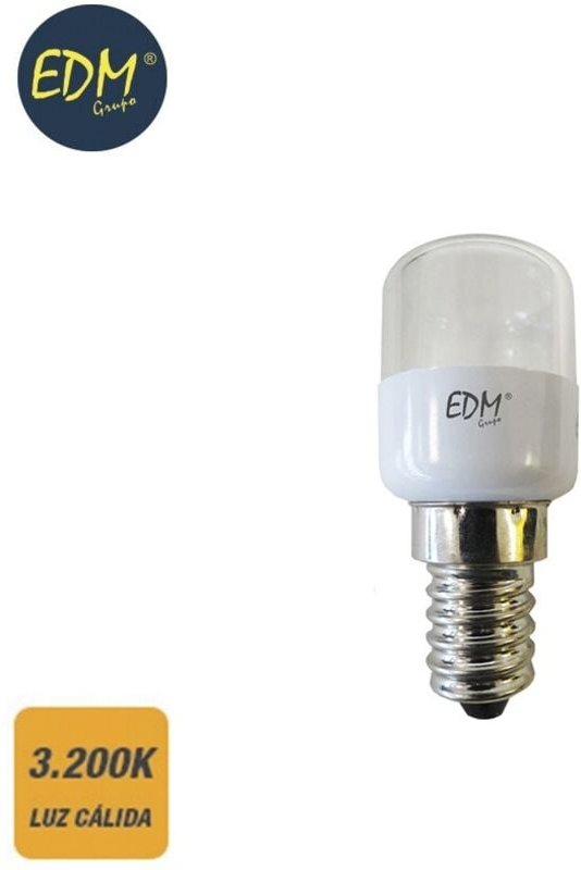 EDM - Röhrenförmige LED-Kühlschranklampe E14 0,5 w 55 lm 3200 k warmes Licht ø2,6 x 60 cm