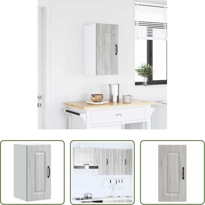 vidaXL Küchenmöbel - Küchen-Hängeschrank Kalmar Grau Sonoma Holzwerkstoff