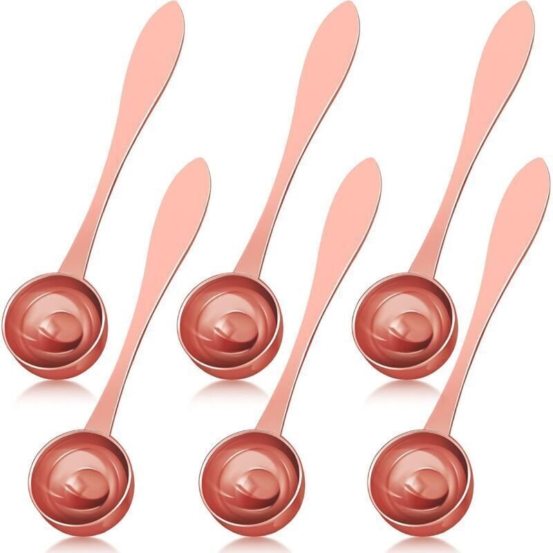 Messlöffel aus Edelstahl, Mini-Kaffee-Messlöffel, lange Messlöffel, Rührlöffel für Kaffee, Tee, Zucker, 20 ml (3, Gold)