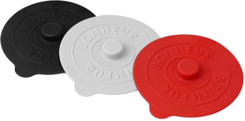 BEBUSINGOTO 3-teiliges Set Silikon-Becherdeckel, wiederverwendbare, staubdichte Becherdeckel, 9,5 cm Durchmesser, für Zu...