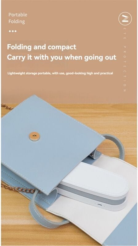 LED-Schreibtischlampe für Büro und Zuhause, wiederaufladbar, zum Lesen, Rosa