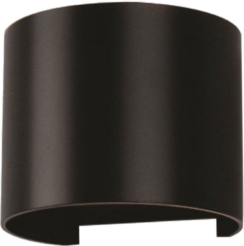 V-tac - Doppelte Led cob 6W IP65 runde Wandlampe schwarz VT-756 4000K