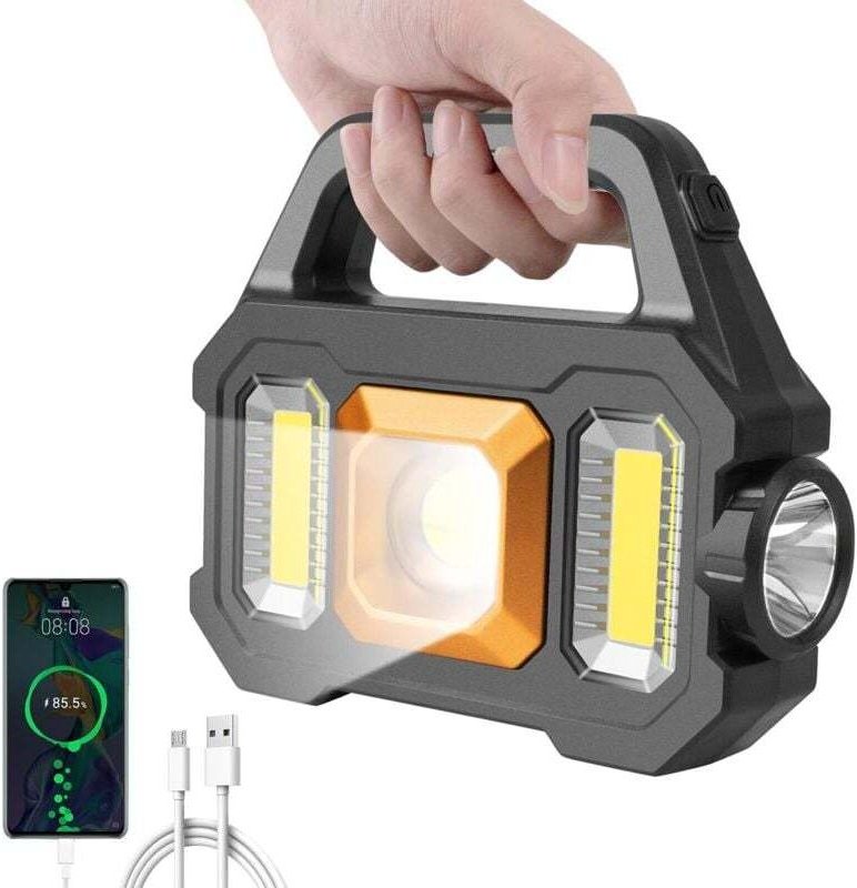 Solar-Campingleuchte, wiederaufladbares Campinglicht, LED-Taschenlampe, 6 Beleuchtungsmodi, 33 LEDs, superhelles tragbar...