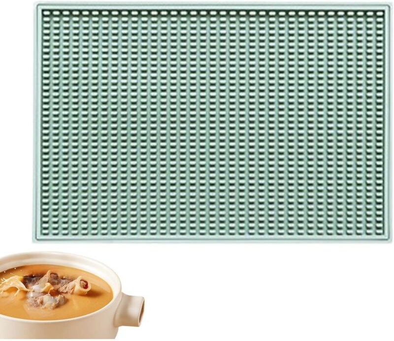 Große Silikon-Tropfmatte, hitzebeständig, schnelltrocknend, rutschfest, flexibel und leicht zu reinigen