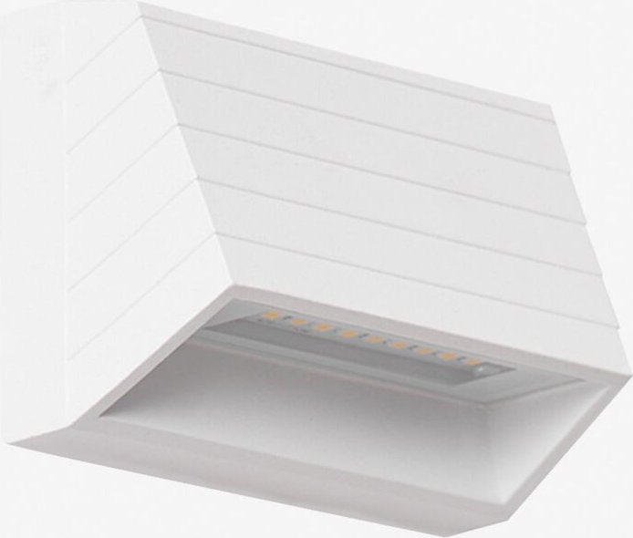 Sklum - LED-Wandleuchte für den Außenbereich aus Aluminium Nolise Weiss