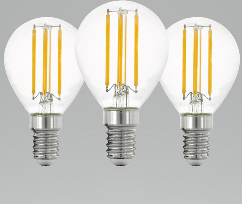 Led Leuchtmittel E14 7W, 806 lm, 3000K, warmweiß, klar, 3er Set Leuchtmittel - Eglo