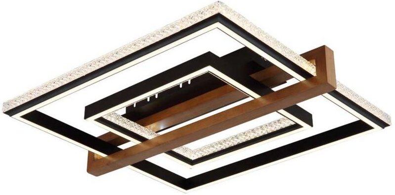 LED Deckenleuchte Deckenlampe Fernbedienung CCT schwarz matt dimmbar L 55 cm