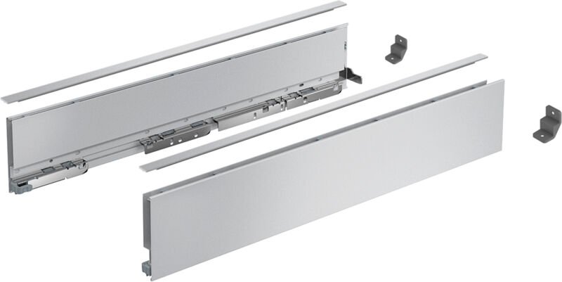 AvanTech you Set Zarge Höhe 101 mm, nl 450 mm, silber o. Frontbef.