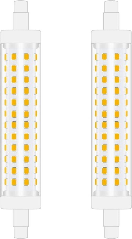 118 mm R7S-LED-Lampe, 10 W, natürliches Weiß, 4000 K, linearer doppelseitiger Strahler, Ersatz für 100-W-Halogenlampe, p...