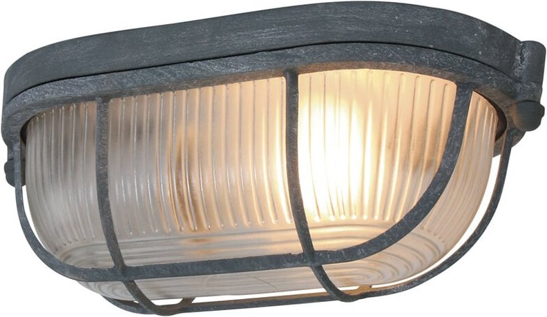 Mexlite - deckenleuchte - Lisanne - grau - glas metall -