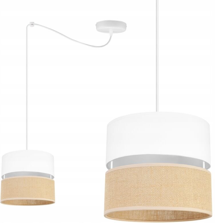 Deckenhängelampe, Lampenschirm 20 Cm, Weisse Spinne