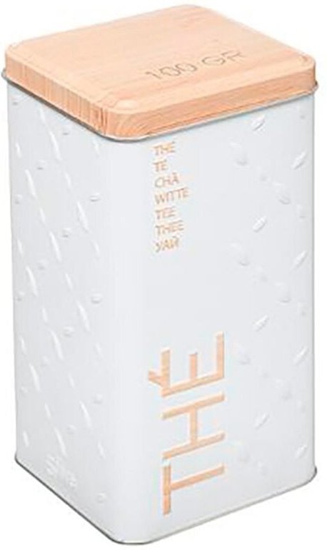 5five Simply Smart - Metalldose für losen tee scandinave nature weiß - 5five