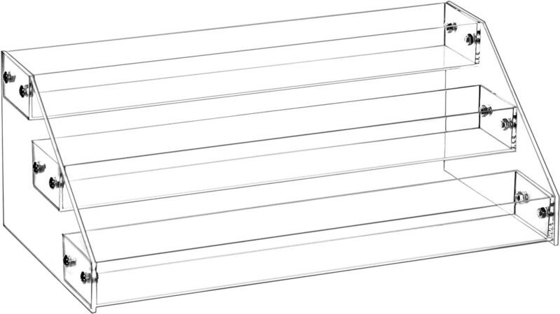 3-stöckiger Acryl-Präsentationsständer, transparenter Präsentationsständer für Cupcakes, Parfüm, Schmuck, Figuren, Gewür...