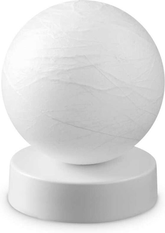 Carta Globe Tischlampe Weiß 10cm - Ideal Lux