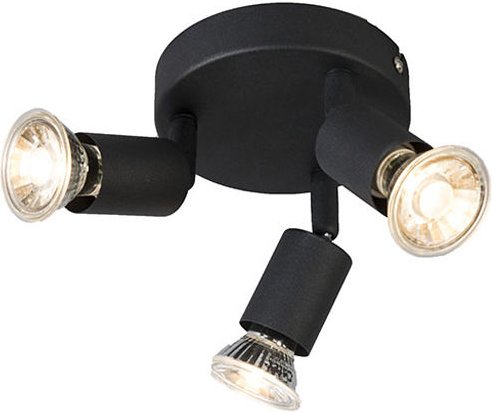 Qazqa - Deckenstrahler im Industriedesign schwarz schwenkbar rund - Jeany 3