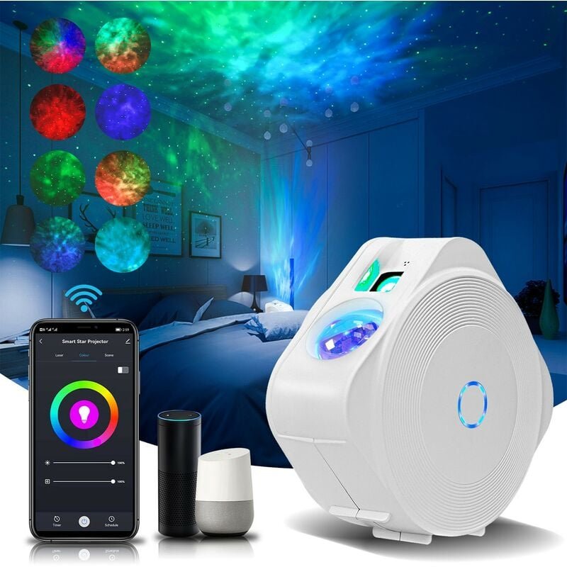 Led Nachtlicht Sternenhimmel, app, wifi, Zeitplan, Lights Move to the Music/Beat