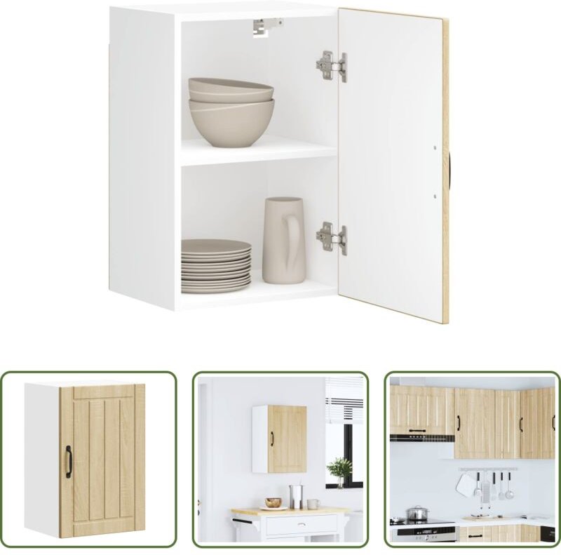 Küchenmöbel - Küchen-Hängeschrank Lucca Sonoma-Eiche Holzwerkstoff