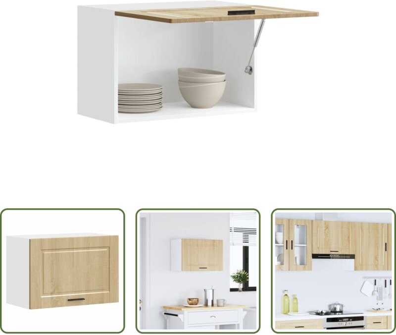 vidaXL Küchenmöbel - Küchen-Hängeschrank Porto Sonoma-Eiche Holzwerkstoff