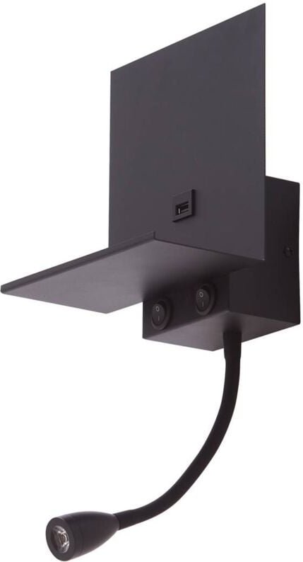 Wandleuchte, Wandlampe Innen "Thorid" aus Metallmit USB Anschluss für Wohnzimmer & Esszimmer von Lindby