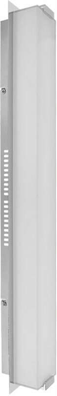 Wandleuchte Flurlampe Treppenhausleuchte LED Wandlampe Chrom Glas satiniert, 22,5W 1760lm warmweiß, BxH 10x 81 cm, Globo...