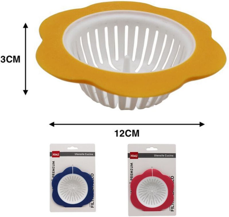 Trade Shop Traesio - Trade Shop - filtro colino griglia plastic 80MM coperture für scarico bagno lavello cucina -