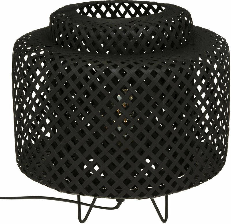 Tischlampe im Boho-Stil liby, Bambus, ø 25 cm