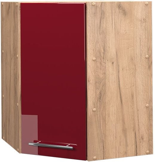 Thumbnail - Vicco - Eckhängeschrank Fame-Line, Bordeaux Hochglanz, 57 cm