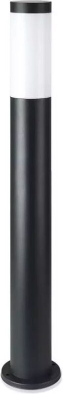 80cm led Garten-Stehleuchte mit E27 Lampenfassung (max. 60W) in schwarzem Edelstahl IP44 - V-tac