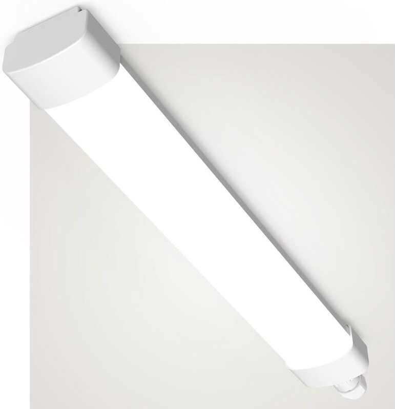 Antenlicht LED-Röhren 60cm Feuchtraumleuchte 18W Neutralweiß 2000LM Wasserdichte IP65 Wandleuchte Deckenleuchte für Büro...