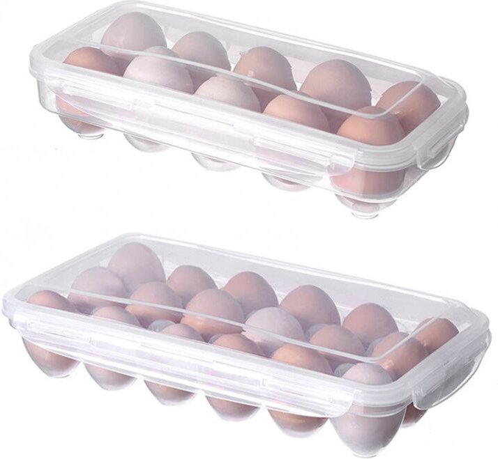 BEBUSINGOTO Eieraufbewahrungsbox im Kühlschrank