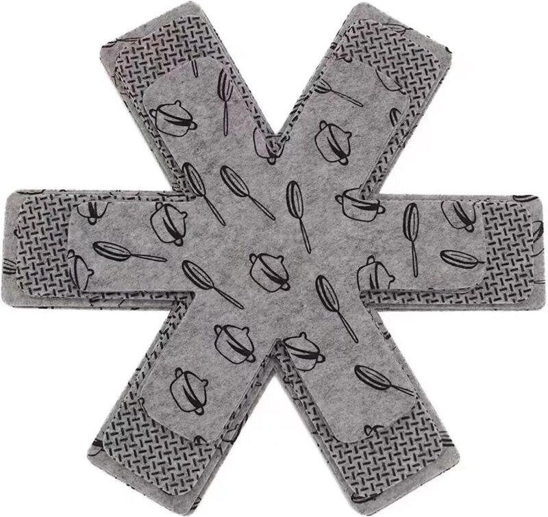 Topf- und Pfannenschutz, Topfbodenschutzmatte, rutschfest und wärmeisolierend, rutschfest, um Kratzer oder Beschädigunge...