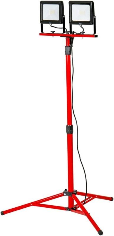 Duo smd led Baustrahler Basic+, 2x 2400 Lumen, 2x30 w, mit Stativ Fluter, Strahler, Arbeitsstrahler, led Arbeitsscheinwe...