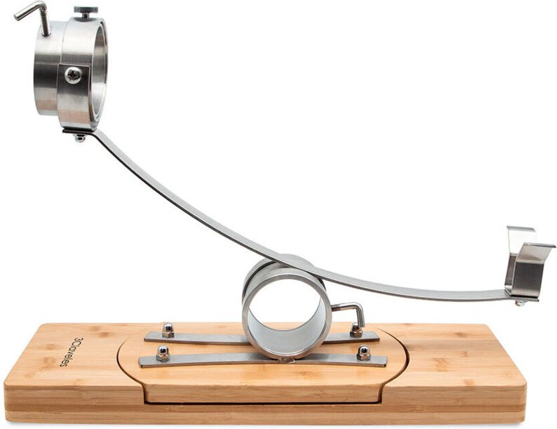 3 Claveles - 360º drehbarer Schinkenhalter mit 3-Ecken-Schwenkkopf, drehbarem Fuß of Holz und Beschlägen of Metall