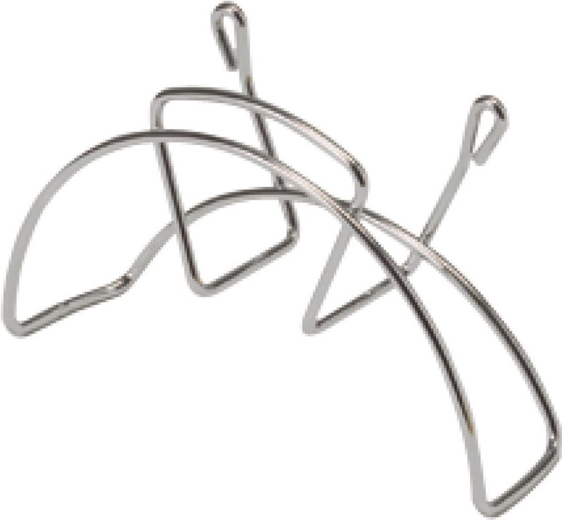 Vs Schlauch-Kabelhalter Stahldraht Silber