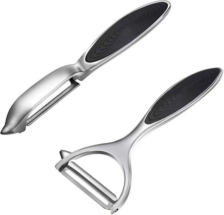 Küchen-Kartoffelschäler – Y-förmiger, drehbarer Edelstahlschäler für Gemüse, Karotten und Obst mit ergonomischem, rutsch...
