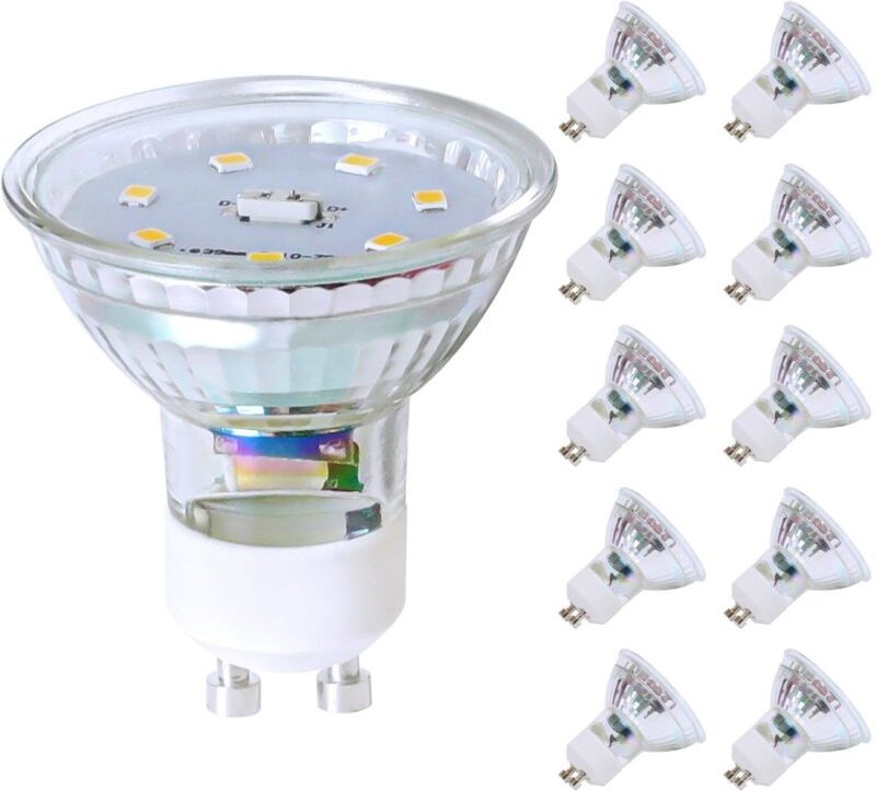 Gbly - GU10 led Warmweiss 5W Leuchtmittel Lampe Ersetzt 50W Glühbirne 3000K Energiesparlampe Abstrahlwinkel 110° Spot Ni...