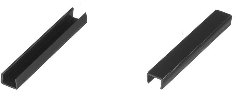 Thumbnail - Endstück Sockelblende Sockelleiste für Einbauküche 150mm Höhe schwarz Hochglanz - HBK15 - Holzbrink