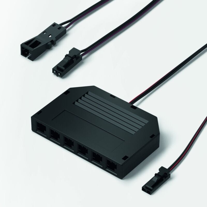 Halemeier 6-fach Verteiler 12V L=2000mm schwarz