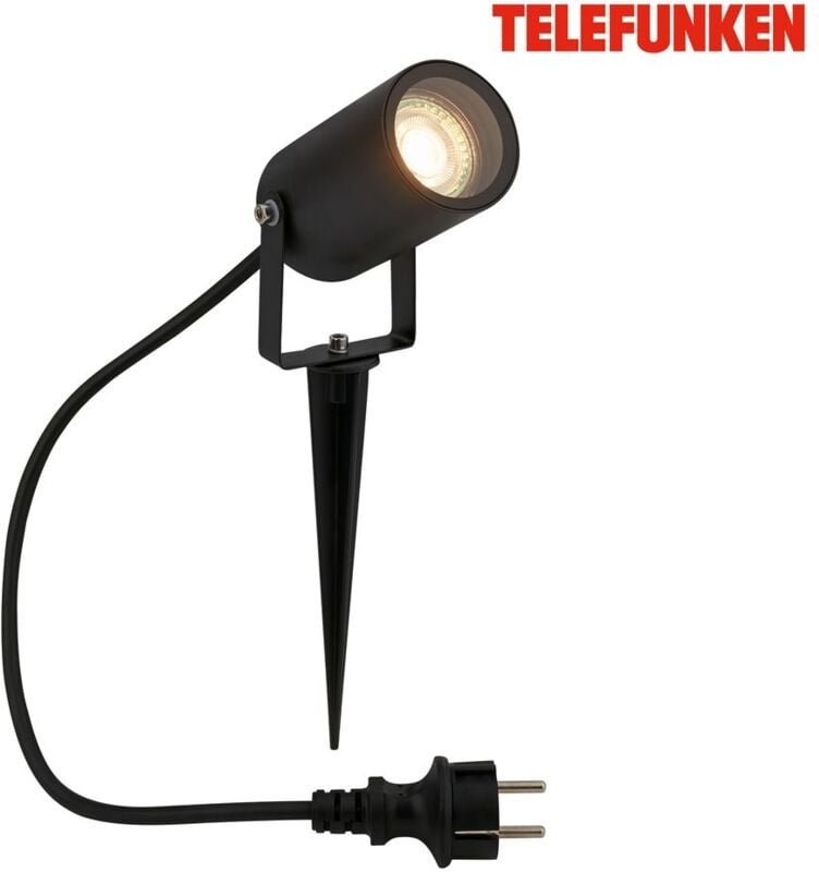 Telefunken - Wegeleuchte Außenleuchte Außenbeleuchtung Strahlwasserschutz Schwenkbar Garten