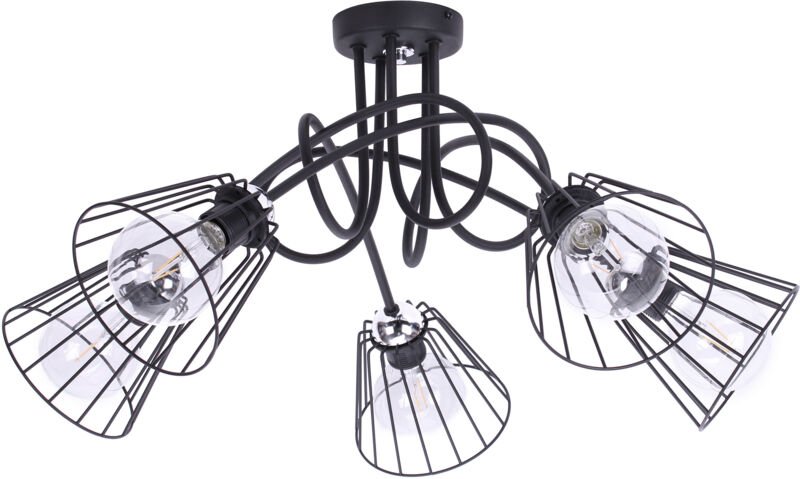 Deckenleuchte, Plafond, Kronleuchter, 5xE27 LED, hängend