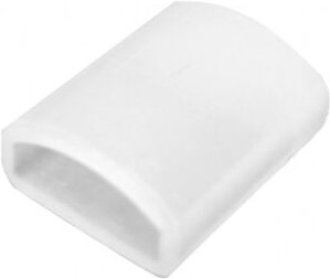 Endkappe für LED-Streifen 220V wcob / silicone flex / selbstgleichrichtend, Breite 9–10 mm Weiß