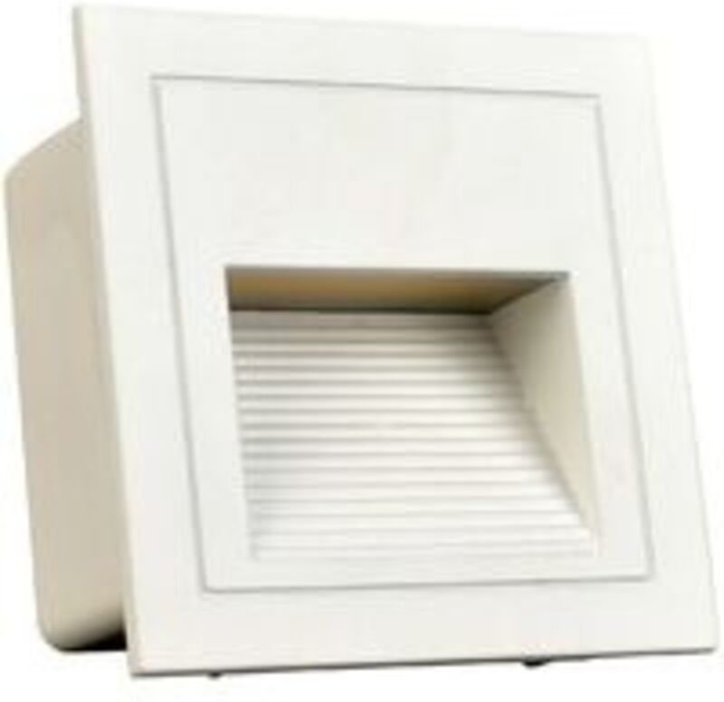 Set mit 4 LED-Einbau-Wandleuchten, Kaltweiß, IP65 Treppenbeleuchtung, Stufenbeleuchtung, Aluminium, Beleuchtungs- und De...